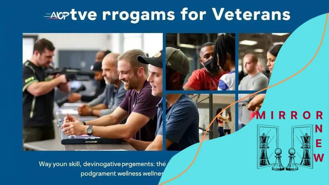 Innovative programs in veterans’ services