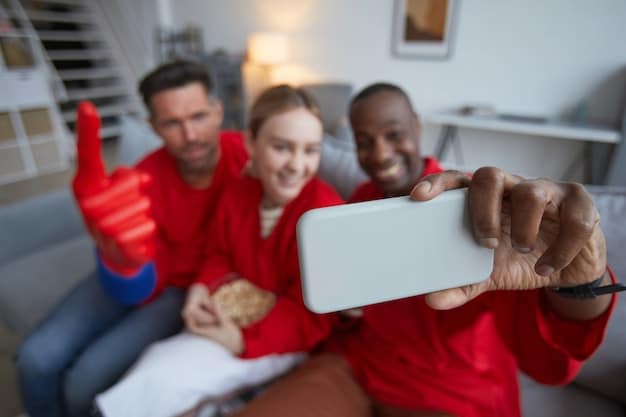 A family gathered around a television watching an emergency broadcast, with a smartphone in the foreground displaying a text alert, emphasizing the multi-channel nature of EAS and WEA.