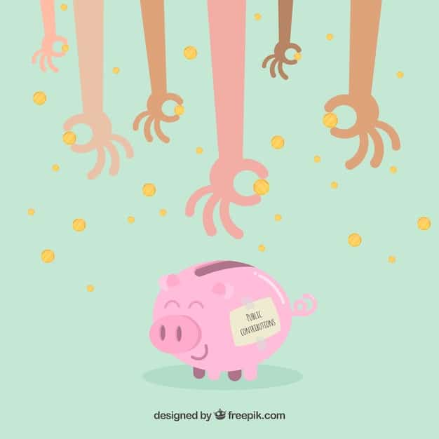 A visual illustration of a steady hand consistently dropping coins into a piggy bank or a savings jar, symbolizing regular contributions and disciplined saving over time.