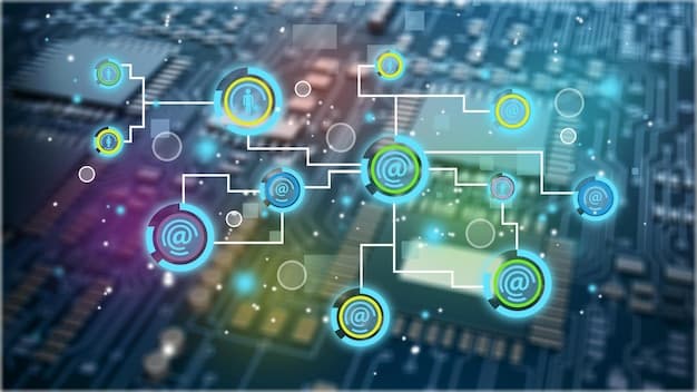 A digital flowchart illustrating a streamlined data breach notification process, with interconnected nodes representing detection, assessment, internal reporting, and external communication channels.
